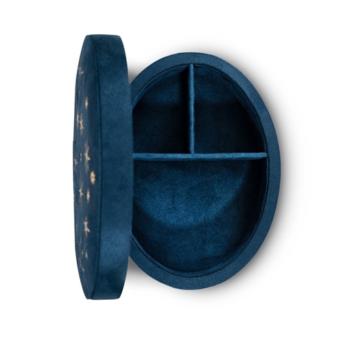 Oval Navy Blue Star Jewellery Box / WS & Razan Alazzouni