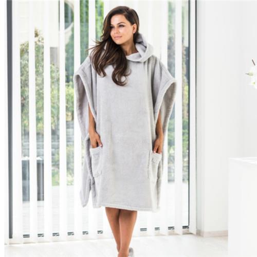 Poncho Unisex Large/XL / Pearl Grey