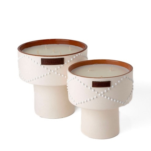 BOUGIE COUPE NOMAD Blanc terra/DATTES