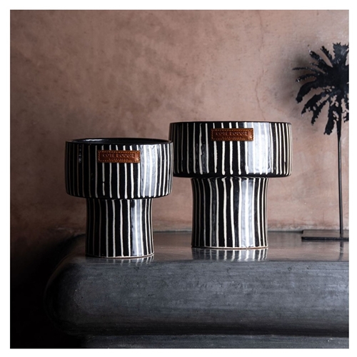 BOUGIE COUPE ZEBRE/MANDARINE