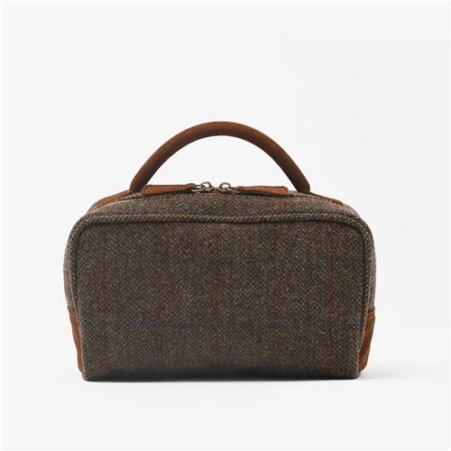 Beauty Case Tweed Deluxe / Chocolate
