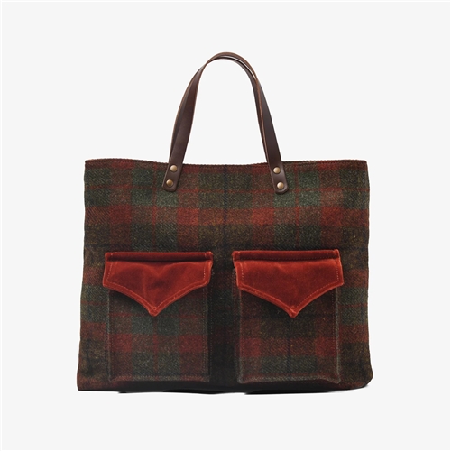 Donna Harris Tweed Handbag / Amber