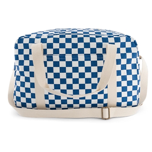 Maternity Bag / Checks Ecru/Navy blue