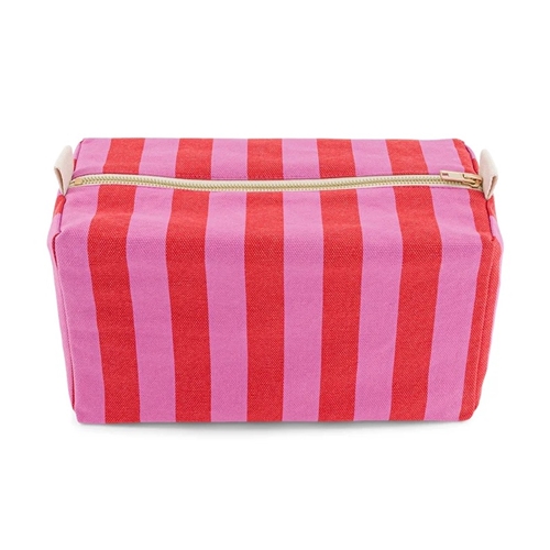 Toilet Bag Vic / Print Stripes Orchid/Red
