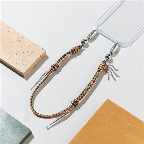 Leather Bolo Wristlet / Santa Fe Multi