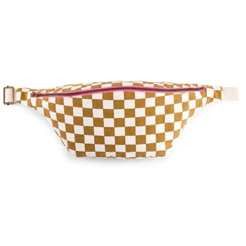 Banana Bag / Checks Ecru/Caramel
