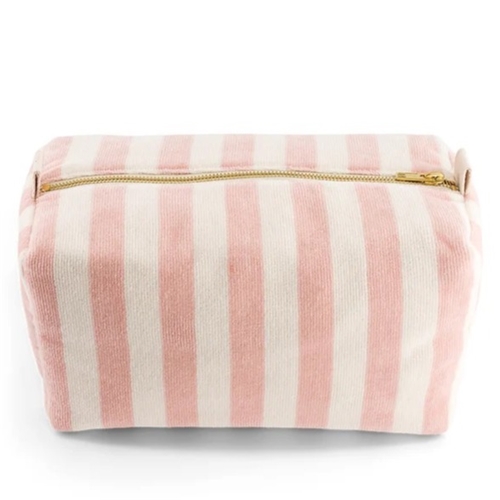 Toilet Bag Vic / Terry Stripes/Light Pink