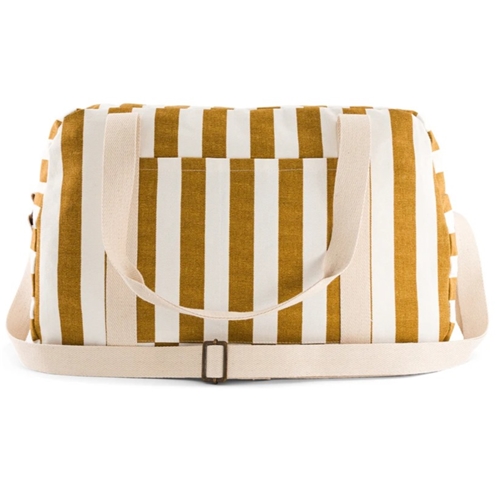 Maternity Bag / Stripes Ecru/Caramel
