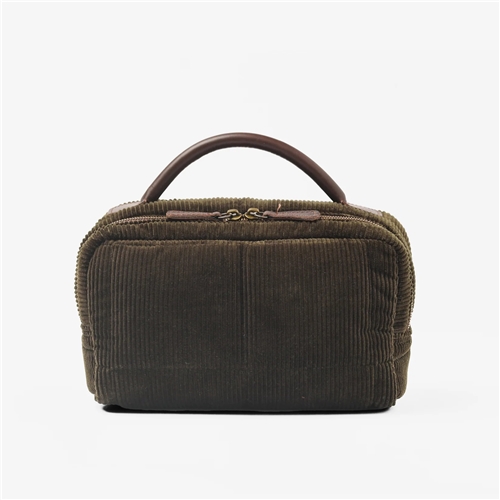 Beauty Case Velour / Forest Green
