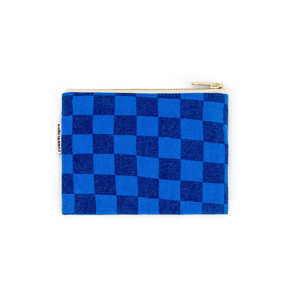 Marie Purse / Checkerboard Navy Blue/Greek